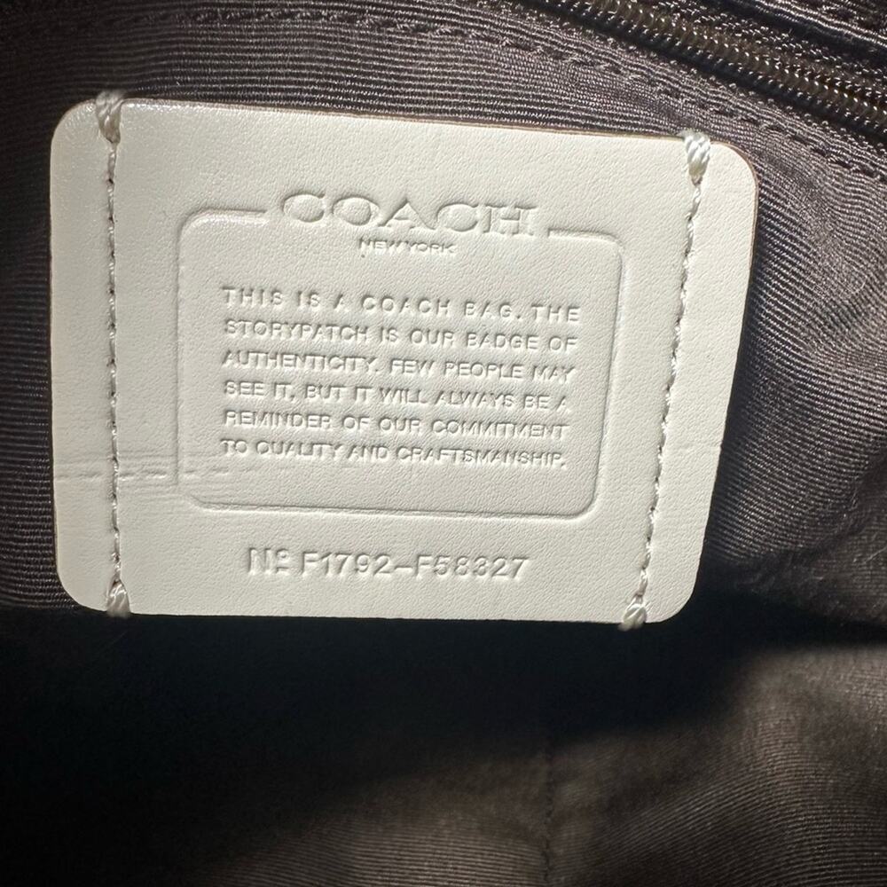 Coach Hobo Khaki Chalk Signature C Crossbody Bag - image 9